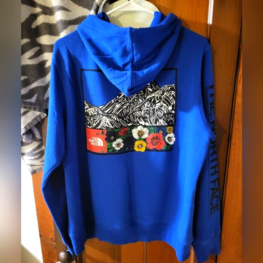 The north face rare hoodie, unisex medium.